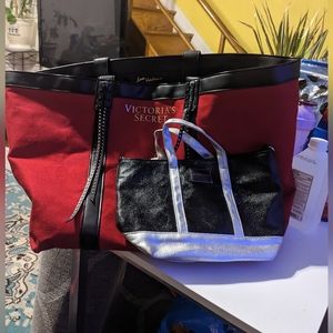 Victoria Secret large and small tote bag